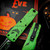 Microtech UTX-85 Gen IV Green Ghoul 3.10" T/E Full Serrated 12334-3OOS