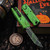Microtech UTX-85 Gen IV Green Ghoul 3.10" T/E Full Serrated 12334-3OOS by EDC Lifestyle