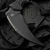 Bastinelli Knives Grumpy Black G10 5"" Combo Serrated Red Twist Wrap