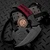 Bastinelli Knives Grumpy Black G10 5"" Combo Serrated Red Twist Wrap