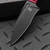 Bastinelli Knives Sin Fixed Blade Black PVD Red Twist Wrap