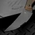 Bastinelli Chopper Fixed Blade Brown Micarta PVD Combo Serrated
