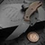 Bastinelli Chopper Fixed Blade Brown Micarta PVD Combo Serrated