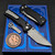 Chaves Knives Redencion Street X-Lock Black 3.25" D2 Stonewash Tanto