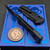 Chaves Knives Redencion Street X-Lock Black 3.25" D2 Black PVD Tanto