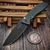 Pro-Tech Knives Pallas Auto - Spartan Blades Battleworn Green Carbide Textured W/ Mosaic Button 3.7" DLC Magnacut CCKS 2026