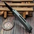 Pro-Tech Knives 2026 Brend Classic Custom 003 Auto Blasted/Tumbled 17-4 Steel Handle W/ Black Lip Pearl Button 3.35" 2-Tone DLC Magnacut CCKS 2026