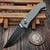 Pro-Tech Knives 2026 Brend Classic Custom 003 Auto Blasted/Tumbled 17-4 Steel Handle W/ Black Lip Pearl Button 3.35" 2-Tone DLC Magnacut CCKS 2026