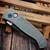 Pro-Tech Knives 2026 Brend Classic Custom 003 Auto Blasted/Tumbled 17-4 Steel Handle W/ Black Lip Pearl Button 3.35" 2-Tone DLC Magnacut CCKS 2026