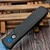 Pro-Tech Knives Godfather Black Jigged W/ Sapphire Blue Hardware 4" Sapphire Blue 154CM