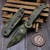 Microtech LUDT Gen III Smooth Handle Topographic Badlands/Bazooka Green Camo S/E 3.5" 1135S-1TPBNBOCS