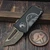 Microtech Exocet 158-13DCS Death Card Bronze T/E OTF Money Clip - Preowned