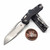 Microtech MSI Ram-Lok Black Frag G-10 3.85" S/E Partial Serrated Stonewash 210-11FRGTBK By Edc Lifestyle