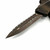 Microtech 142-15APABS Combat Troodon Antique Bronze Handle Double Edge Full Serrated Bronze Apocalyptic Blade & Hardware