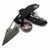 Microtech Stitch Ram-Lok Black Fluted G-10 3.70" S/E Stonewash 169RL-10FLGTBK by EDC Lifestyle