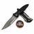 Microtech Socom Elite Manual Black 4" S/E Partial Serrated Apocalyptic 160-11AP