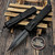 Microtech Dirac Delta 227-1DLCTSH Tactical DLC Double Edge Shadow