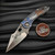 Borka Blades/Ti2 Design Stitch 2024 Patriot Titanium Handle - Rock Grind Blade & Backspacer