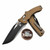 Microtech Amphibian Manual Ram-Lok Tan Fluted G-10 3.88" S/E Black 137RL-1FLGTTA By Edc Lifestyle