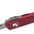 Microtech Ultratech 121-10RD Red Single Edge Stonewash