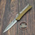 Microtech Knives Glykon 184-11OD Bayonet OD Green Stonewash Standard Partial Serrated