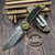 Microtech LUDT T/E Gen III 1136-11OD OD Green Stonewash Standard Partial Serrated
