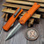 Microtech Hera II Mini Orange 2.90" Bayonet Stonewash 1701M-10OR by EDC Lifestyle
