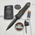 Hawk Deadlock Model C Titanium Handles Red Fat Carbon Inlay w/DLC Double Edge Magnacut Blade 2024