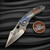 Borka Blades/Ti2 Design Stitch 2024 Patriot Titanium Handle - Rock Grind Blade & Backspacer - Preowned