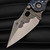 Borka Blades/Ti2 Design Stitch 2024 Patriot Titanium Handle - Rock Grind Blade & Backspacer - Preowned