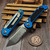 Microtech LUDT T/E Gen III 1136-11BL Blue Stonewash Standard Partial Serrated