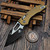 Microtech Stitch Ram-Lok 169RL-1FLTA Fluted Tan Aluminum Black Standard