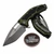 Heretic Medusa Green Manual Folder Battleworn Tanto H009-5A-GRN