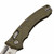 Microtech Amphibian Ram-Lok 137RL-11FRGTOD Frag OD Green G-10 Stonewash Standard Partial Serrated
