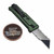 Reate Knives EXO-U Gravity Knife Speedhole Green Aluminum with Green Button V2 (2.3" Utility)