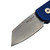 Pro-Tech Knives Runt 5 Auto Knife Blue Textured Handle 1.95" Stonewash Blade Magnacut Reverse Tanto Gold Lip Pearl Button R5405- Fall 2024 CCKS