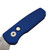 Pro-Tech Knives Runt 5 Auto Knife Blue Textured Handle 1.95" Stonewash Blade Magnacut Reverse Tanto Gold Lip Pearl Button R5405- Fall 2024 CCKS