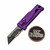 Reate Knives EXO-U Gravity Knife Diamond Purple Aluminum V2 Purple Button (2.3" Utility)