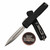 Microtech Ultratech ZBP 1122-12 Black Double Edge Full Serrated 3.5" Stonewash M390MK - Zero Blade Play
