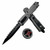 Microtech Dirac Delta Natural Clear 3.75" D/E Full Serrated Black 227-3NC  By Edc Lifestyle