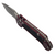 Microtech LUDT T/E Gen III 1136-11APMR Merlot Apocalyptic Standard Partial Serrated