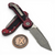 Microtech LUDT T/E Gen III 1136-11APMR Merlot Apocalyptic Standard Partial Serrated