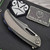 Poikilo Blade Armadillo DLC Titanium Folder 3.37 DLC Mirror Stonewash M398 w/ZircuTi Clip and Back Spacer