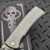 Chaves Knives Redencion 229 Integral Titanium Radiation Milling 3.625" M390 Tanto Stonewash Blade