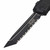 Microtech Combat Troodon Generation III 1144-3T Black Tactical 4" Tanto Edge Full Serrated Black Standard