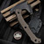 Bastinelli Knives Addiction Axe Green Micarta Handle 3.5" M390 PVD