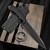 Bastinelli Knives Raptor L Black G-10 5.5" Dark Stonewash M390 Fixed Blade