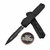 Microtech Ultratech ZBP 1122-2T Black Tactical Double Edge Partial Serrated 3.5" Black Standard M390MK - Zero Blade Play