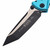 Microtech Socom Elite 161-1TQ Turquoise Tanto Edge Black Standard Manual