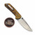 Reate Knives PL-XT Thumbstud Button Lock Ultem Handle 3.0" Nitro-V Stonewash Blade